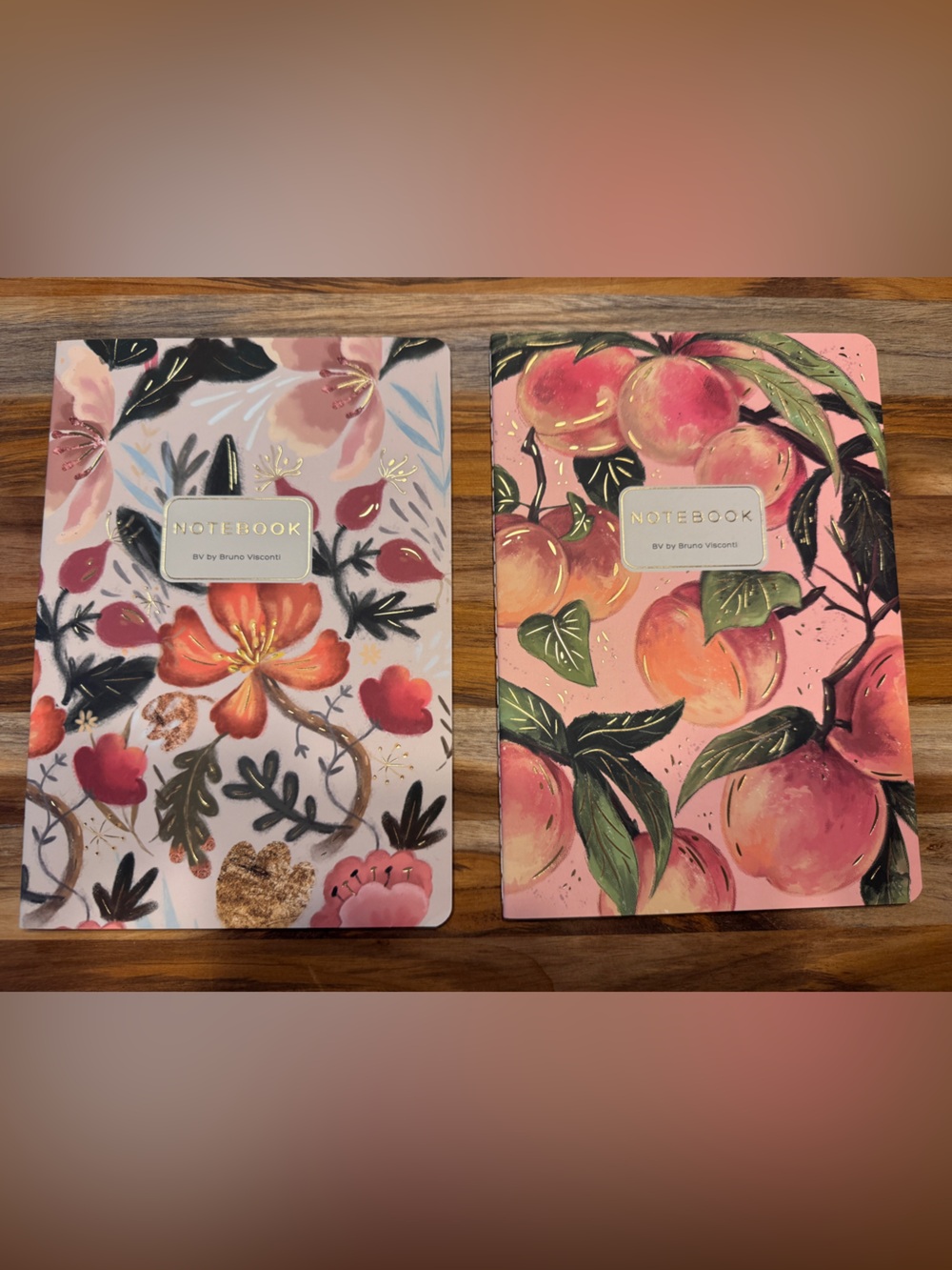 2 Pack Gorgeous Soft Touch Journals - BV by Bruno Visconti - Amazing Unique Gift